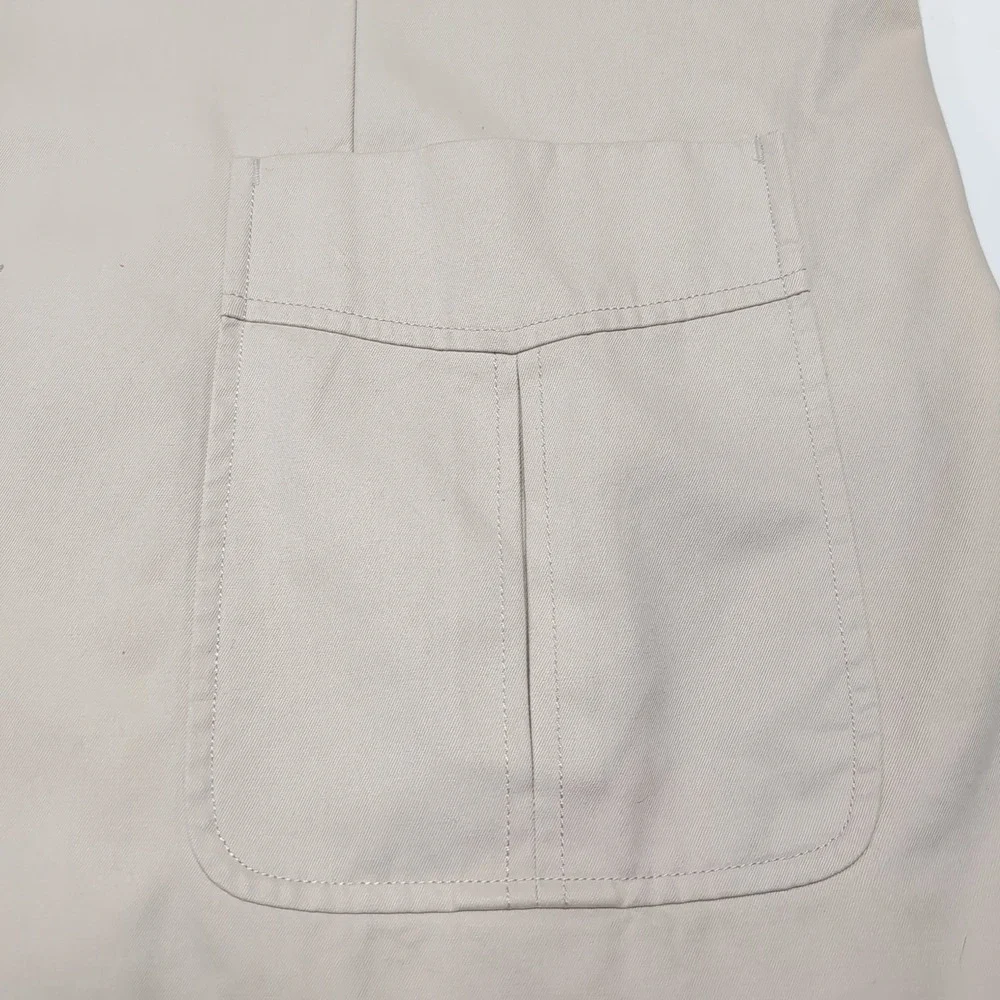 Eddie Bauer Casual‎ Sport Coat Mens L Beige Cotton Lined 2 Button Jacket Blazer